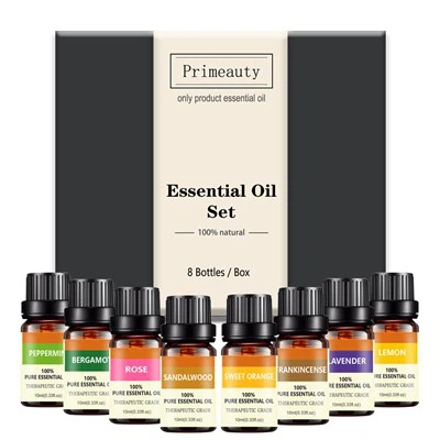 8 etherische olieset